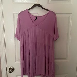 Lavender babydoll dress fits like medium